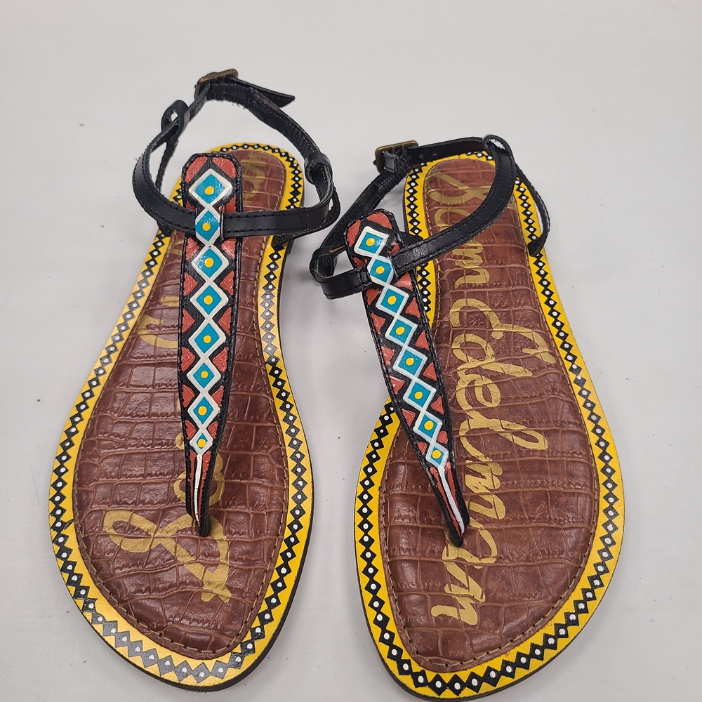 Sam Edelman Black and Brown Sandals